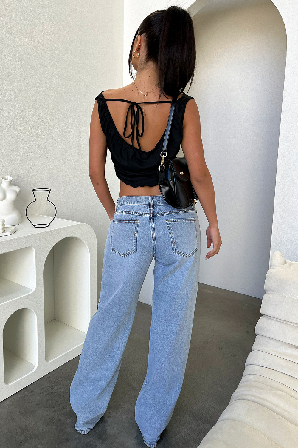 Hannah | Eleganckie Jeansy o Niskim Staniku dla Kobiet