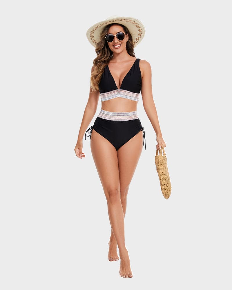 Beatrix - Elegancki Bikini w Wysokim Talii dla Kobiet