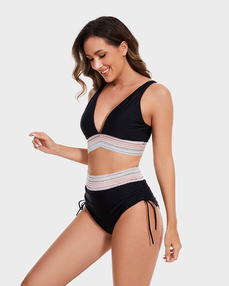 Beatrix - Elegancki Bikini w Wysokim Talii dla Kobiet
