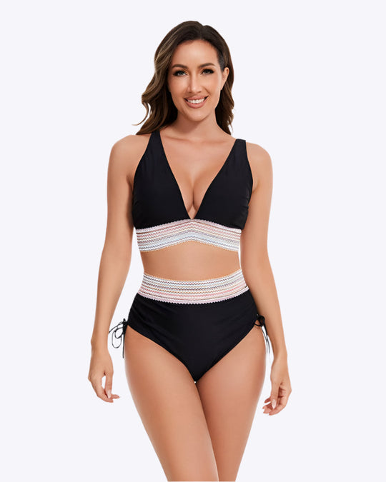 Beatrix - Elegancki Bikini w Wysokim Talii dla Kobiet