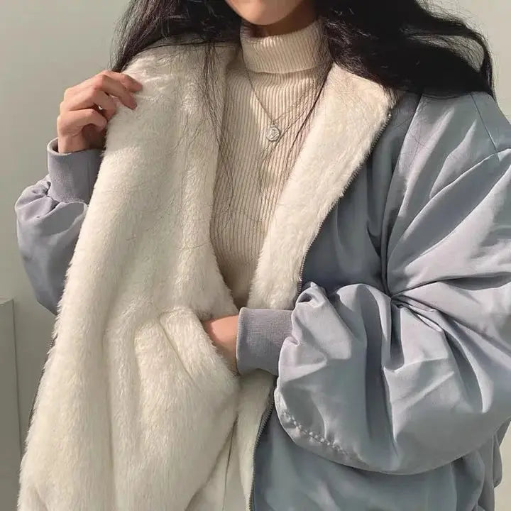 Uma | Oversize Teddy-Bomberka dla kobiet