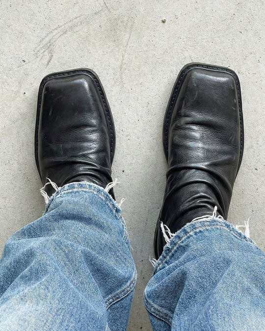 Mężczyzna | Botki | Kwadratowy Nosek | Minimalistyczny Fason | Ponadczasowy Styl